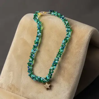 Colar Verde Espiral